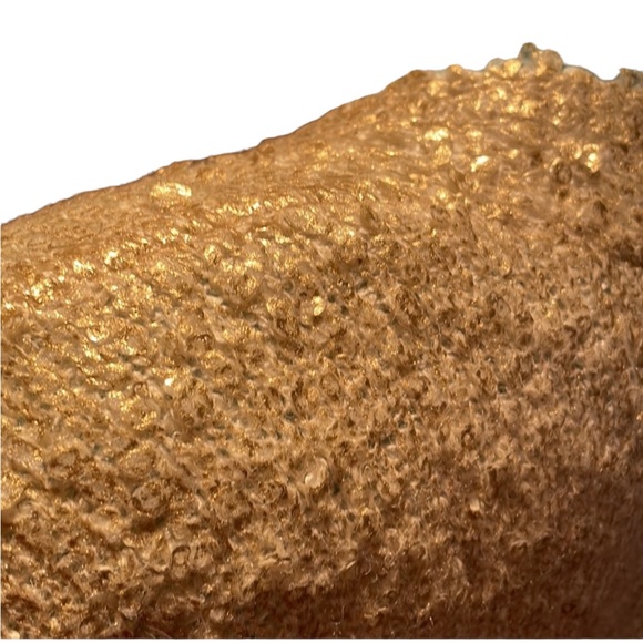 EYE DOLL Open front, metallic textured golden wheat colored jacket, S/M, EUC - Picture 7 of 11